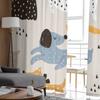 Cartoon Dogs Tulle Curtains For Living Room Sheer Curtain Bedroom Veil Organza Decorative Window Treatments