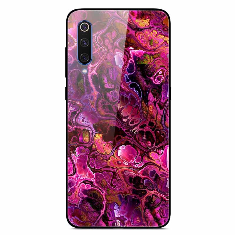 For Xiaomi Mi A3 Cases Luxury Tempered Glass Space Phone Covers for Xiaomi MI 9 Lite Case 9lite MiA3 Hard Back Shell Protective