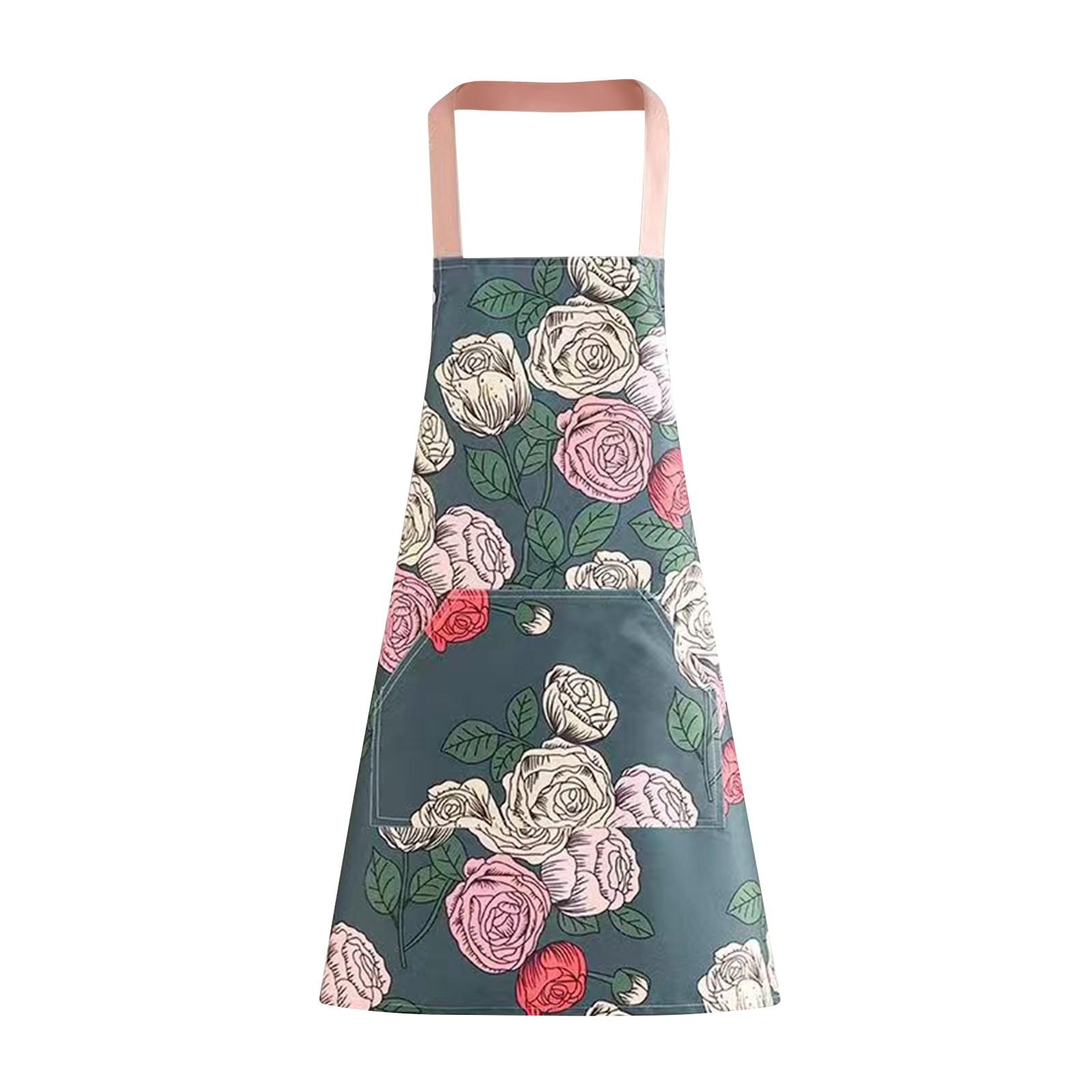 

Подвесной шейный платок, большой карман, модный фартук, кухонный фартук для готовки One Size