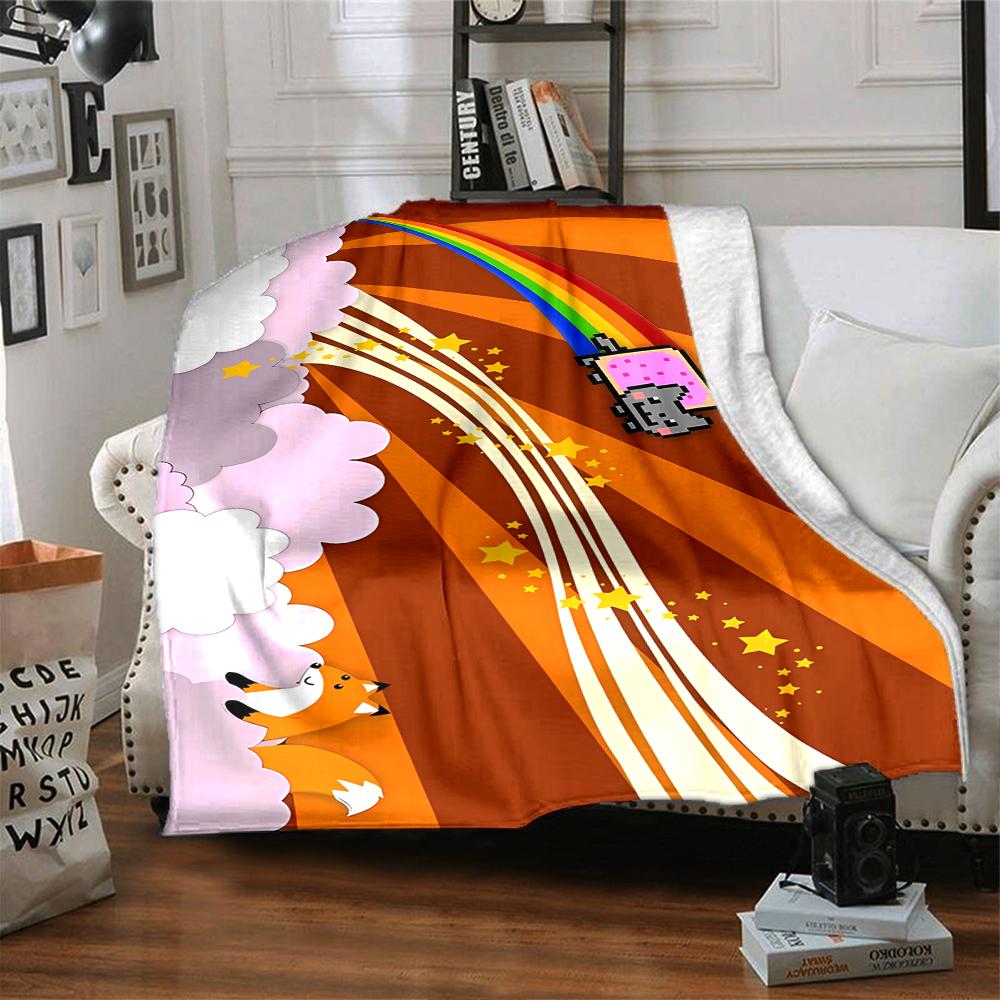 1Pc Lankybox Adventure Blanket For Couch Bed Plush Cozy Fuzzy Blanket Super Soft Warm Blankets For Fall And Winter 091823
