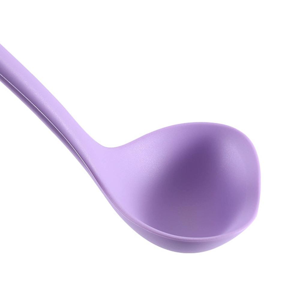 Soft Silicone Soup Ladle Non-scratch Pan Serving Scoop Cooking Scoop  Porridge Scooping
