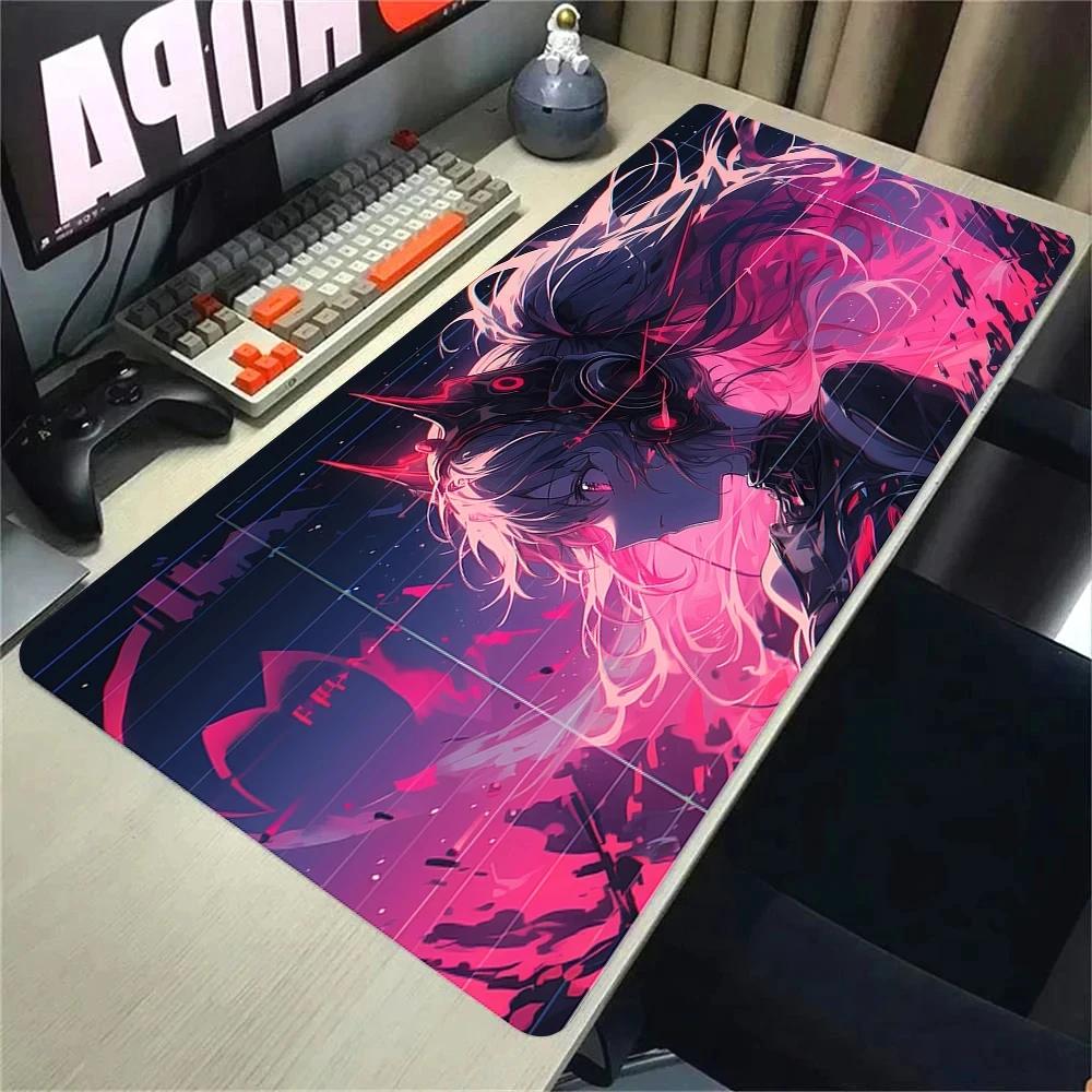 Kawaii Mouse Pad Office Computer Desk Mat Rubber Mouse Mats Gamer Keyboard Beautiful Girls Mousepad Cabinet Cute Pc Gaming