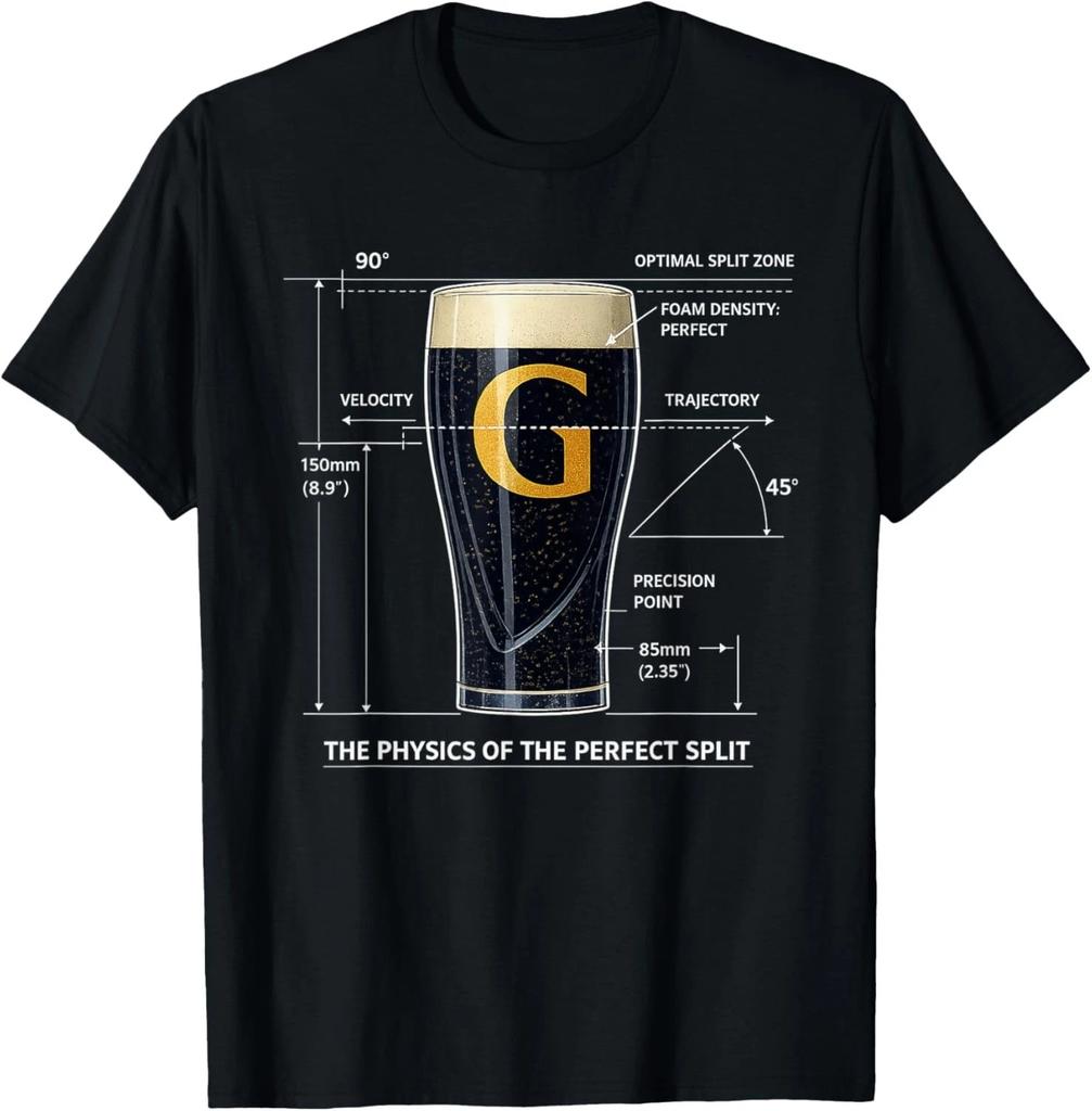 Physics of Perfect Split The G St Patricks Day Irish Drinks Gift Unisex T-Shirt