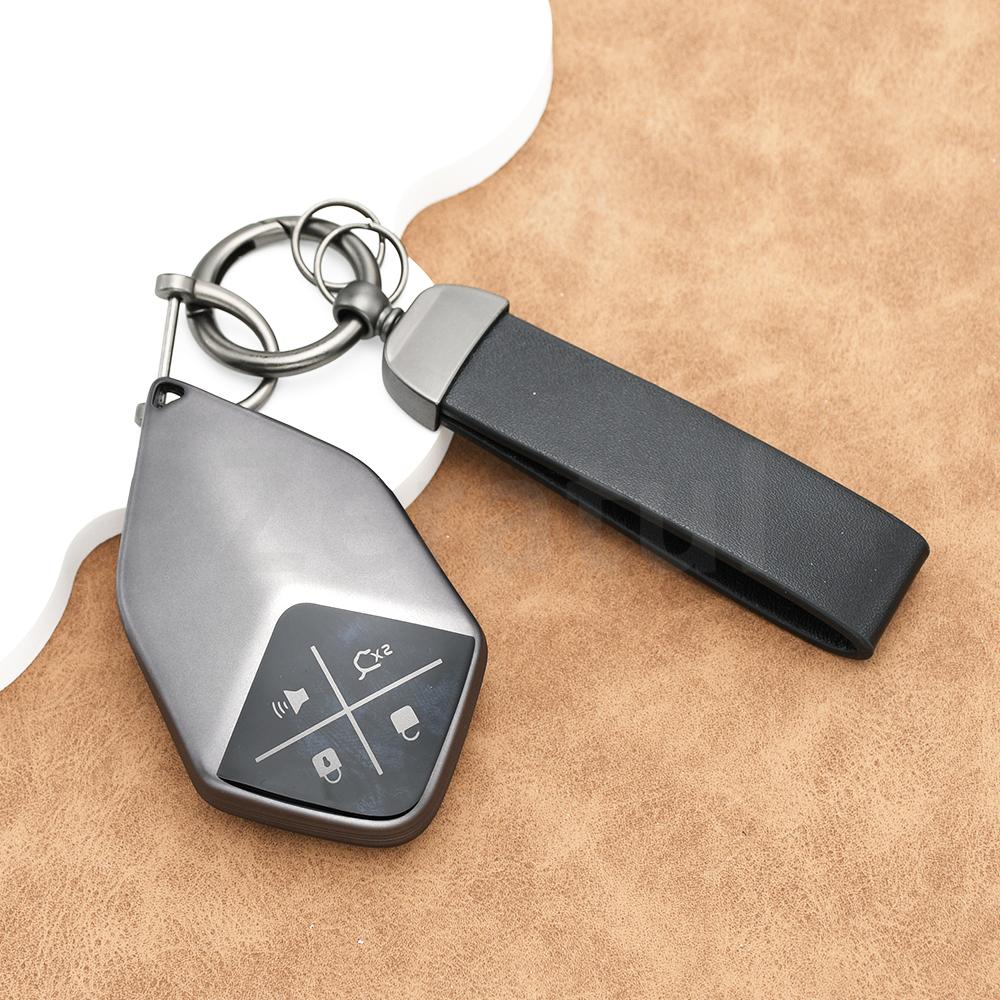 4 Buttons Auto Gun Grey Tpu Car Key Case Cover Shell Fob Accessories Keyless For Changan Deepal S7 Accessories