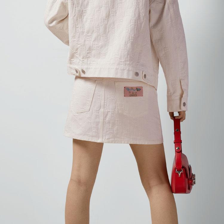 GUCCI SS24 Denim Short Skirts Women's White 777223-XDCWT-9692