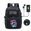 Peripheral Printed Backpack, Large-Capacity Student Schoolbag Usb Computer Bag For Men And Women