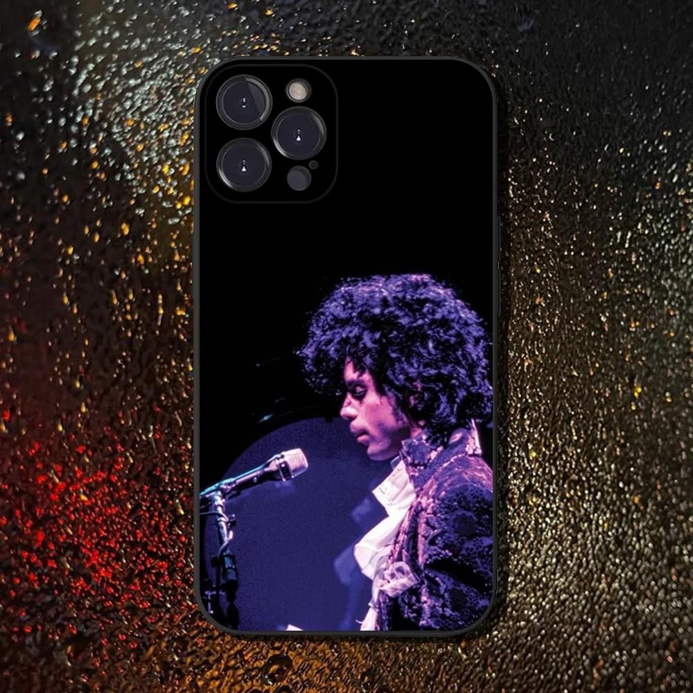

Singer Prince Rogers Nelson Phone Case For iPhone 16,15,14,13,12,11 Plus,Pro Max,XS,X,XR,SE,Mini,8,7,Soft Silicone Black Cover iPhone12