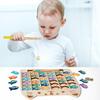 Wooden Letter Number Cognitive Matching Magnetic Fishing Board Children Toy