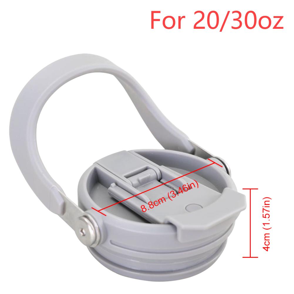 Flip Straw Lid Replacement with Handle Spill Proof Dustproof Tumbler Lid Splash Resistant for Stanley 20/30/40oz Mug Accessories