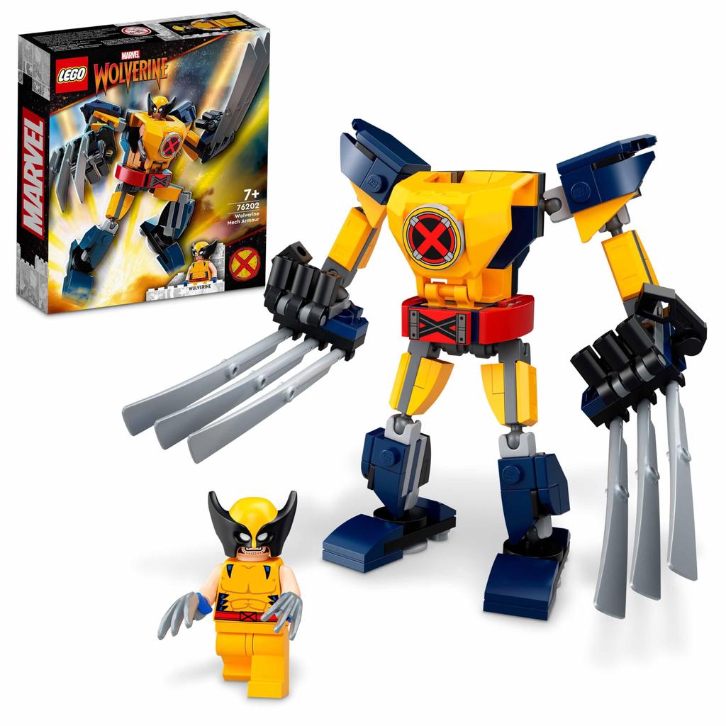 LEGO Super Heroes Wolverine Mecha Suit 76202 Toy Block Present Super Hero American Comics Sentai Hero Boys Ages 7 and Up