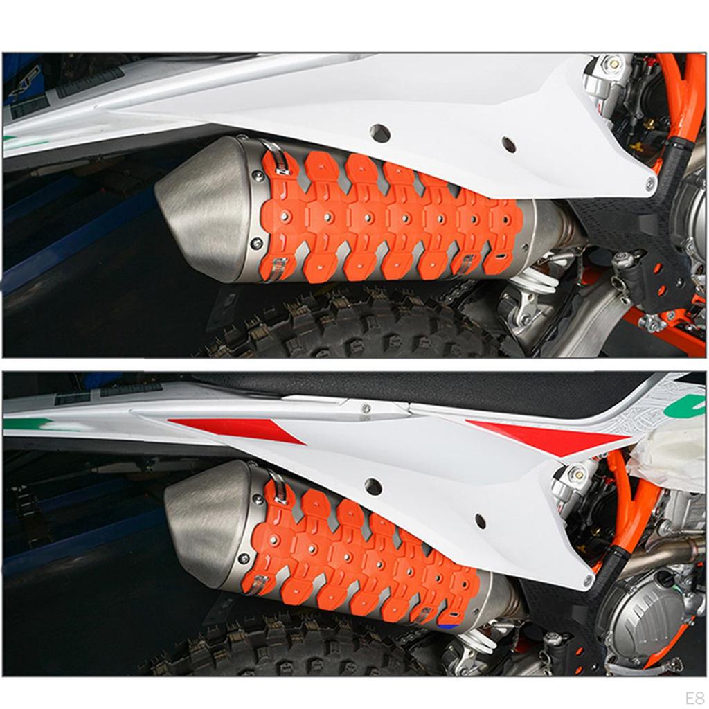 Motorrad Auspuffschutz zum Ersetzen Installieren 1 Set