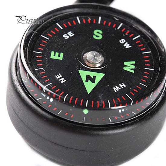 Multifunctional Carabiner Mini Compass + Thermometer + Keychain In 1