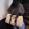 Large Capacity Sports Fitness Bag Separation Shoes Bags Shoulder Bag Plaid Storage Travel Bag