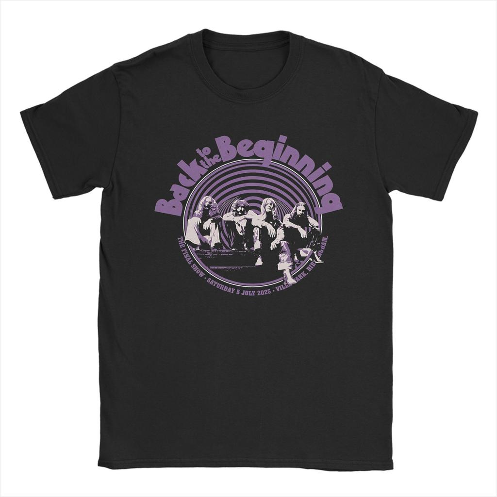 Men Women Printed Black Sabbath Back The Beginning Tour 2025 Tee T Shirt Pure Cotton T-shirts Clothing