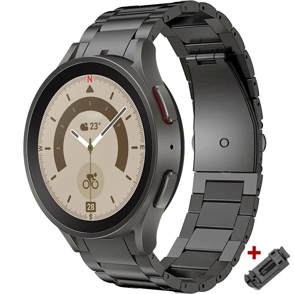 No Gaps Titanium Metal Strap For Samsung Galaxy Watch 7/FE/6Classic 40 44mm 43mm 47mm 5Pro 45mm Watch 4Classic 46 42mm Bracelet