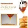Convenient Honey Juice Dispenser Syrup Drip Filter Storage Jar One Click Drip Filtration Honey Jar Stand Squeeze Bottle Gadgets