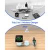 3 in 1 Charging Station for Apple Multiple Devices,Foldable Magnetic Wireless Charger for Travel Charging Pad,Wireless Charger Station for iPhone16
