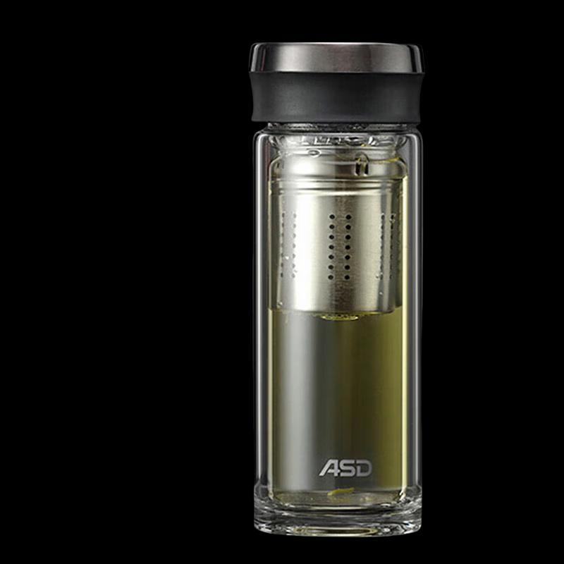 Aishida Shiguang 350ml Double Wall Glass Tea Infuser Bottle