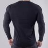Muscleguys Men Running Slim Fit T-shirt Long sleeves Sports Tees Gym Fitness Sweatshirt Male Jogging Tracksuit Cotton Athletic Shirt Tops