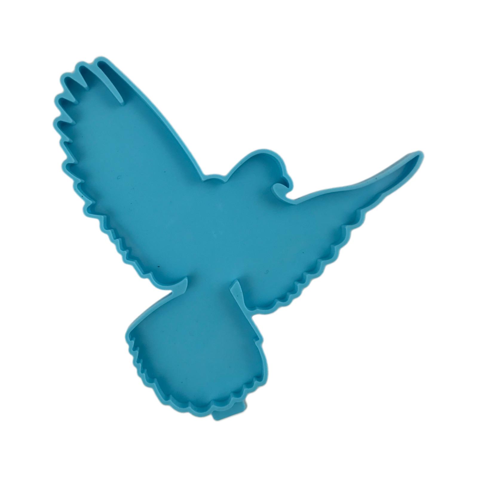

DIY Flying Bird Wall Hanging Keychain Silicone Epcillary Mold DIY Keychain Cuisine Crafting Form for Valentine Gift 1 синий
