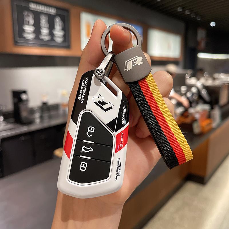 For VOLKSWAGEN VW Car Key Case Cover for VW Volkswagen/Golf 8 MK8 ID.3 ID.4 /Cupra/Skoda/Octavia A8/SEAT/Leon MK4 2020 2021/Form
