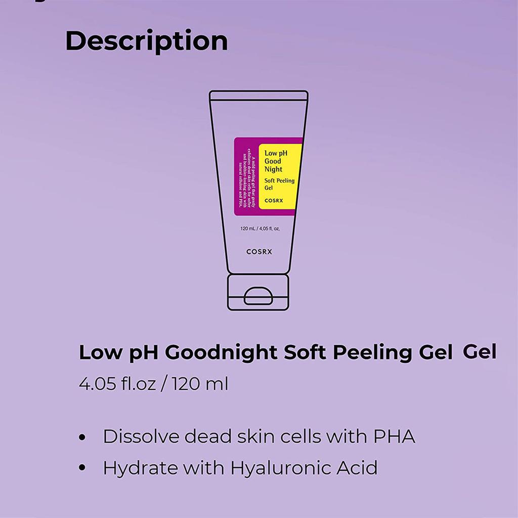 COSRX Low pH Good Night Soft Peeling Gel 120ml AUTHENTIC STORE