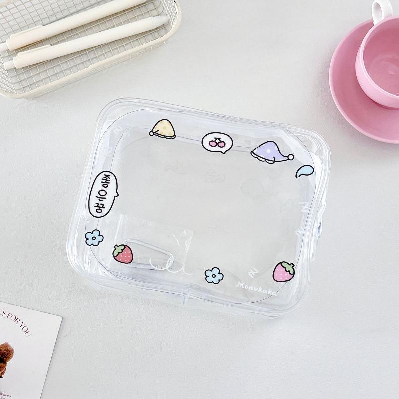 M-PVC Storage Pouch Transparent Portable Storage Bag Heart-Shaped Storage Bag Lightweight Transparent Organizer For Luggage Bag