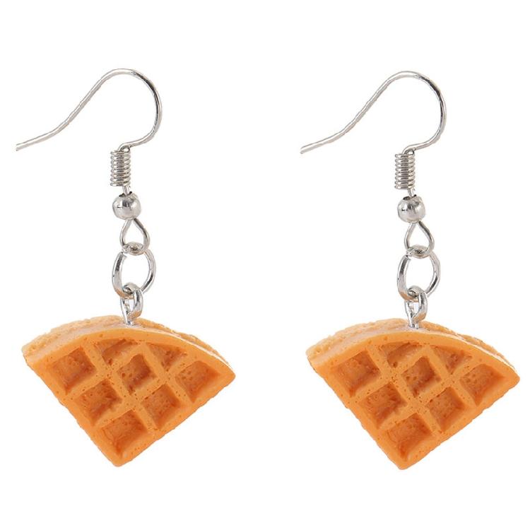 Trendige Multi-Typ-Pins Ohrringe Damen Minimalistisch Simulierte Brot Ohrstecker