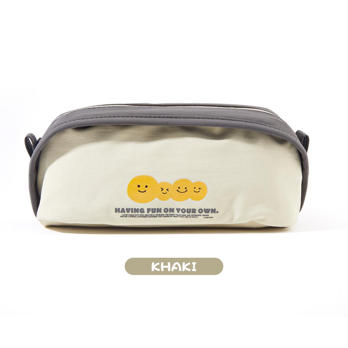 Waterproof Multi-functional Large Capacity Student Exam Pencil Case грязно-белый