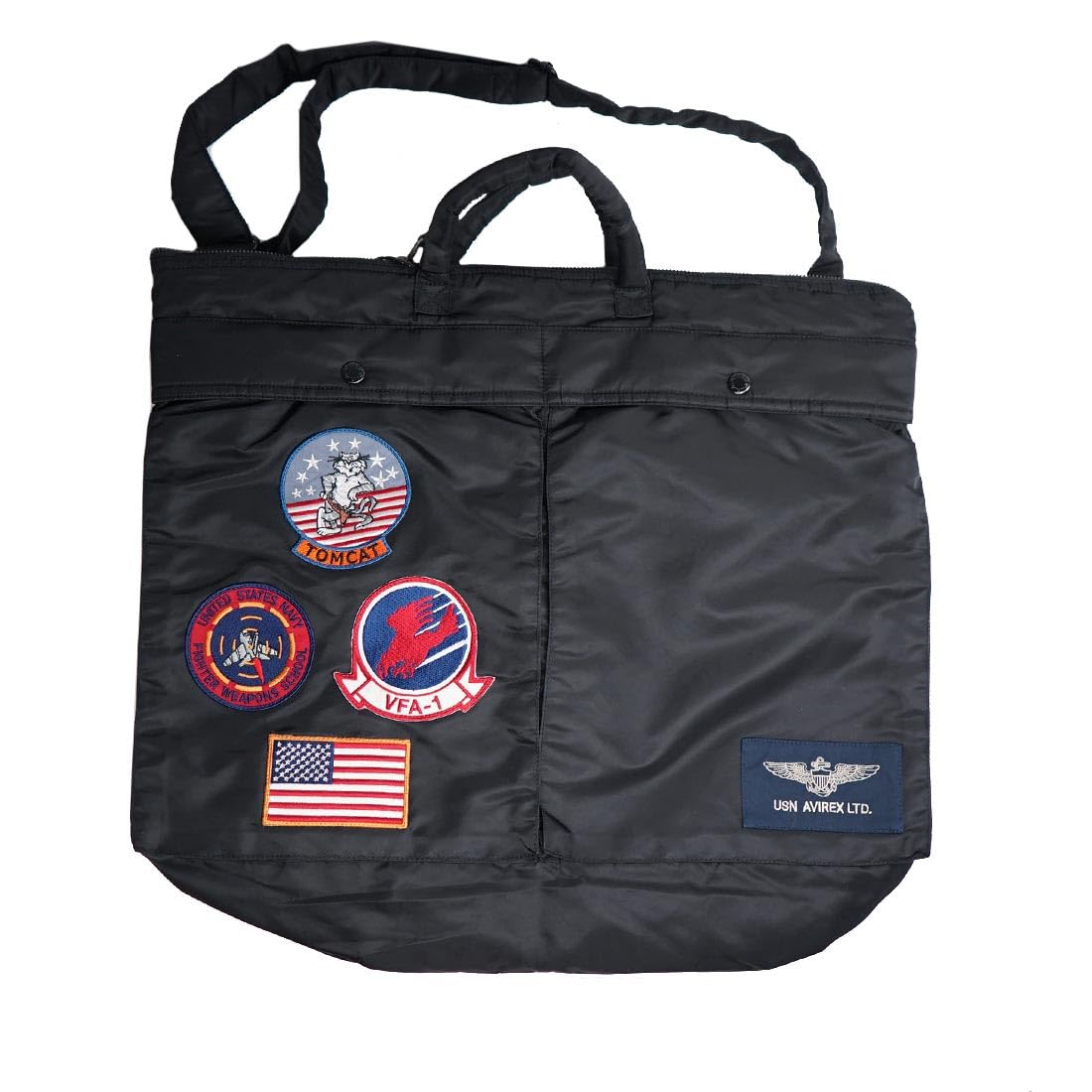 

Сумка-тоут через плече для шолома Top Gun 10 [Avirex] Чоловіча 783-3976010 Чорний-FREE