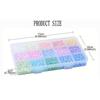 NEW 3mm Size Jewelry Making Beads Candy Color DIY Seed Bead Set Regular Shape Beads Necklace Making