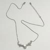 Korean Style Elegant Deer Antler Heart Necklace for Women with Shiny Zirconia