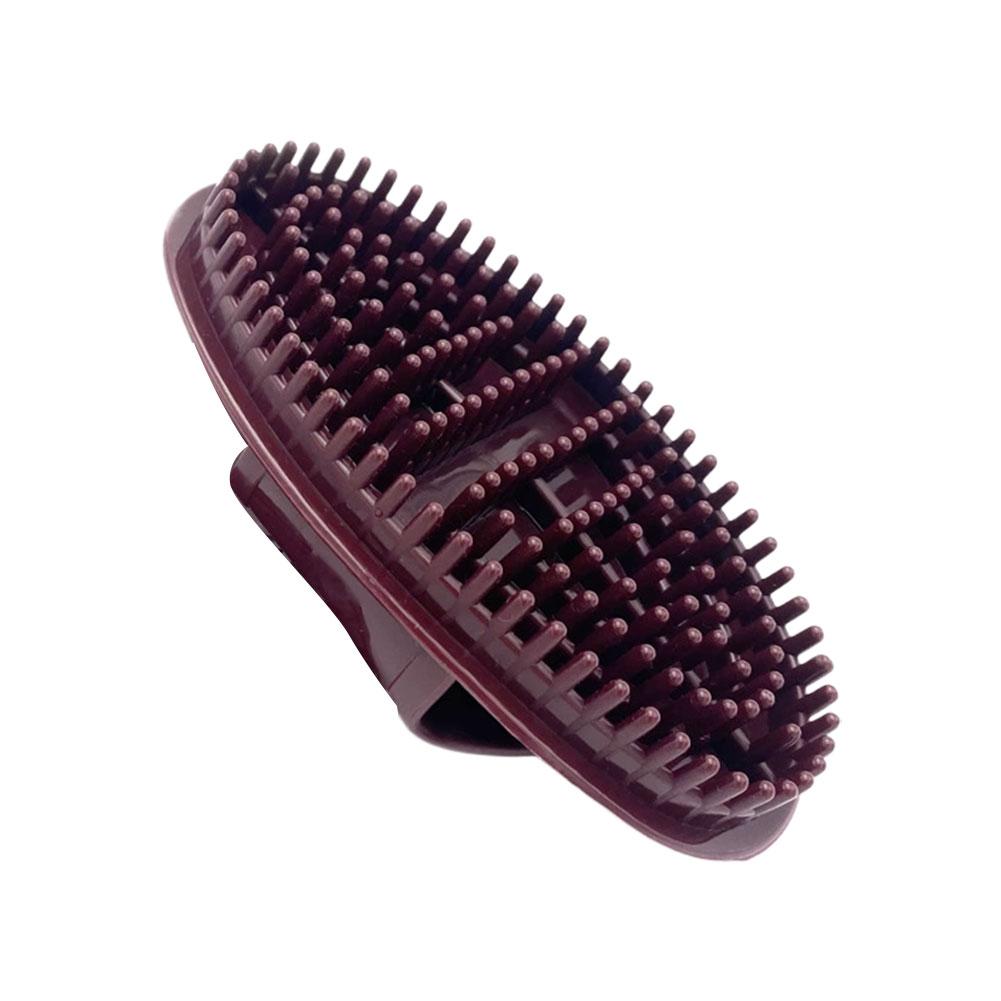 Meridian Massage Brush Natural Bristle Exfoliating Tool with Massage Nodes Relieve Muscle Tension Full Body Relaxation Easy Grip