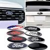 3D Car Front Grille Emblem Logo Rear Trunk Badge Stickers Accessories For Ford Focus Ranger Fiesta Mondeo S-max Kuga Mustang ST