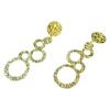 Damen Kreis Hängeohrringe für Hochzeit Täglich Vielseitige Accessoires Mode Party Schmuck mit Funkeln