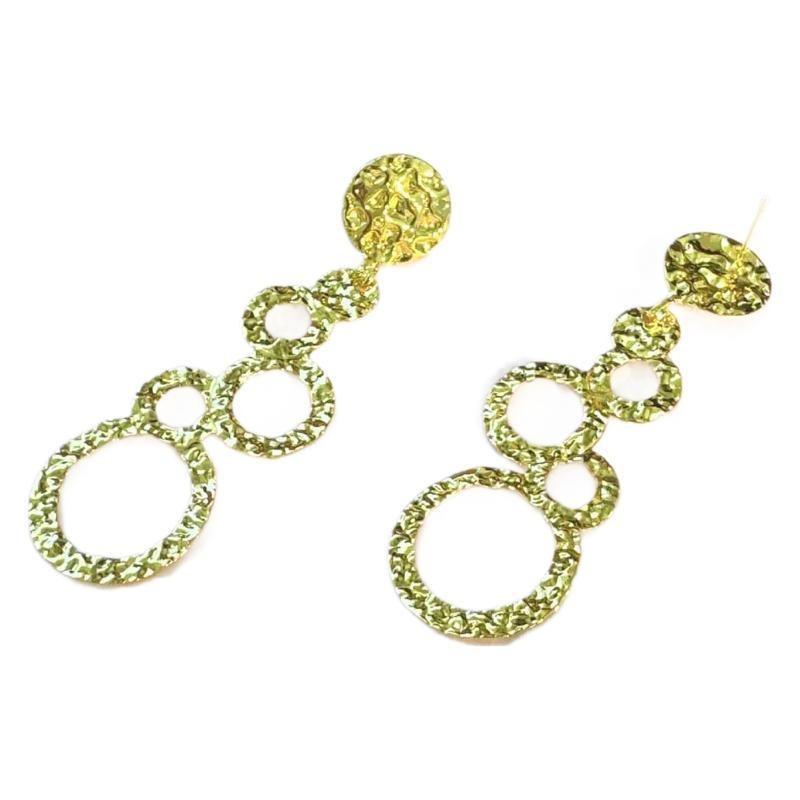 Damen Kreis Hängeohrringe für Hochzeit Täglich Vielseitige Accessoires Mode Party Schmuck mit Funkeln