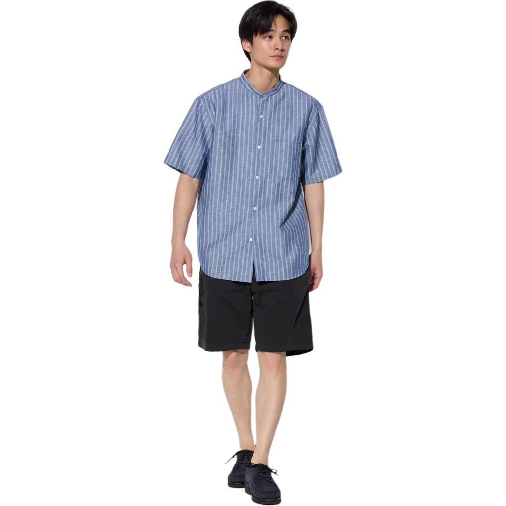 Uniqlo Comfortable Versatile Solid Color Loose Casual Shorts Men Shorts Black 470482-09