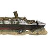 Aquarium Titanic Shipwreck Decorations,resin Material Ship Decorations,fish Tank Sunken Ship Ornament Aquarium Environment