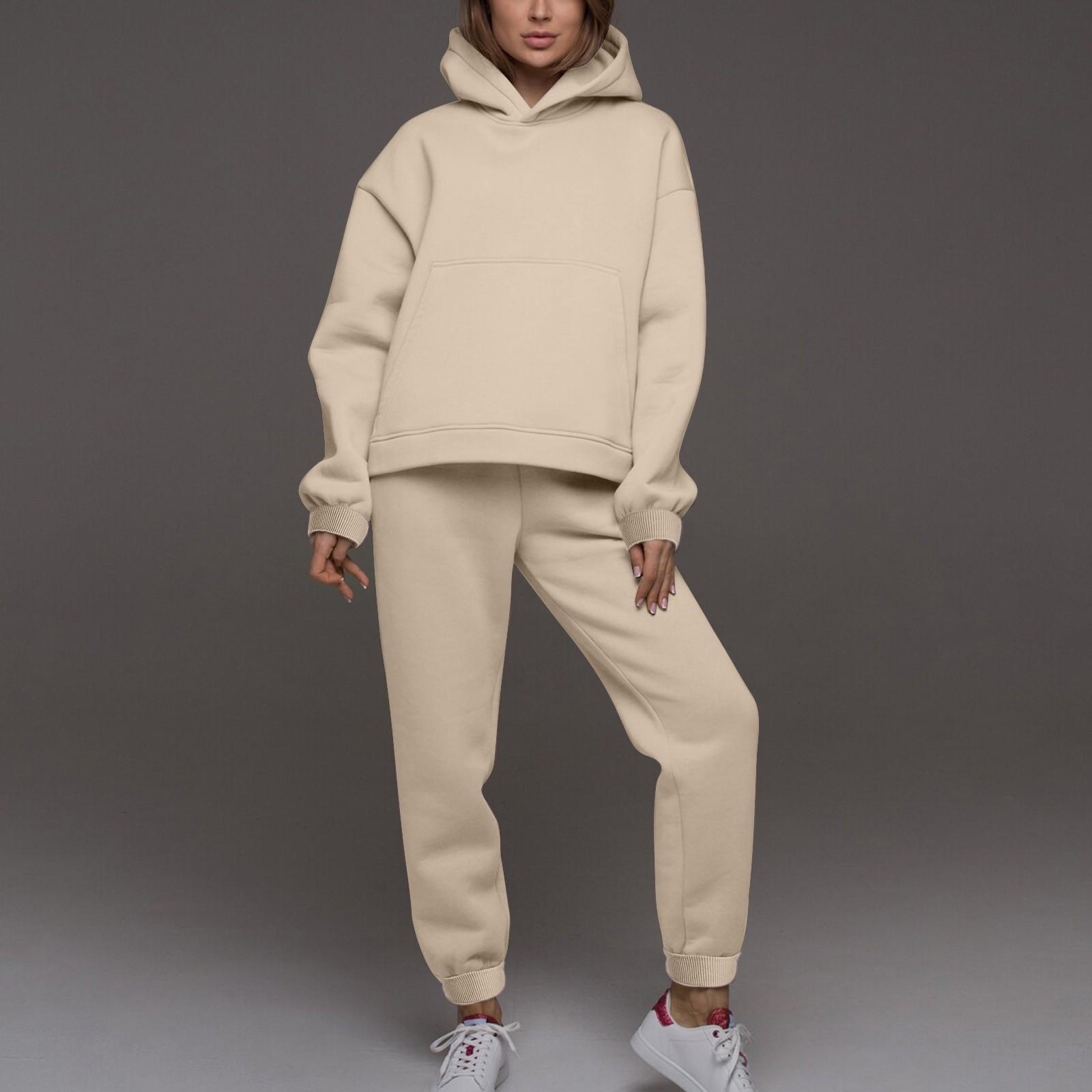 

Мужской спортивный костюм с капюшоном, унисекс, двухсекционная одежда для бега, пуловер с длинными рукавами, толстовки с капюшоном + комплект спортивных штанов XXL хаки