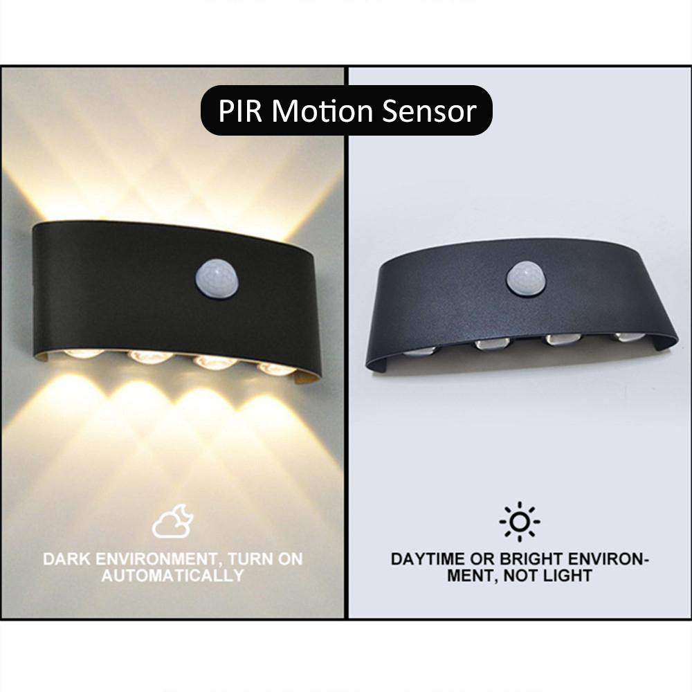 AC85-265V LED Wall Lamp Motion Sensor IP65 Waterproof Outdoor Lighting Wall Light Indoor Living Room Stairs Fixture Wall Lamps