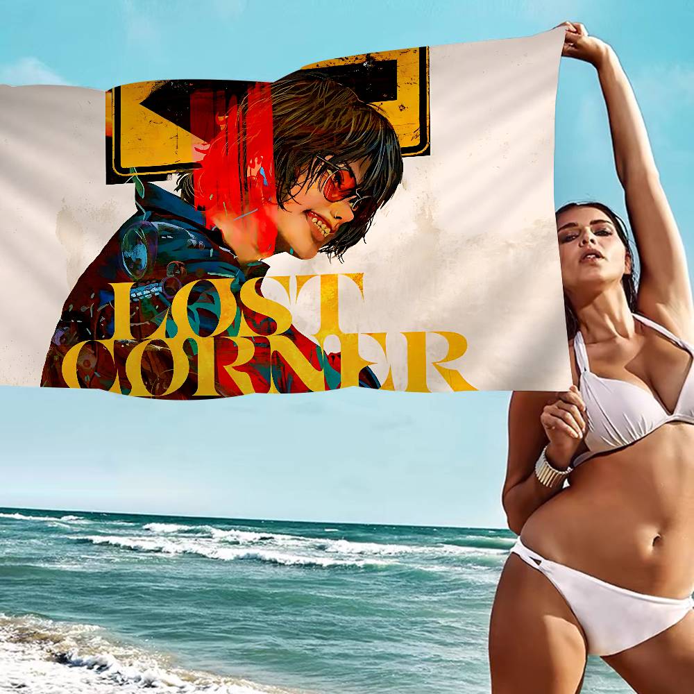 Singer K-Kenshi Y-Yonezu Lost Corner Microfiber Printed Beach Towel Mountain Climbing Yoga Swimming Running Absorbent Soft Towel