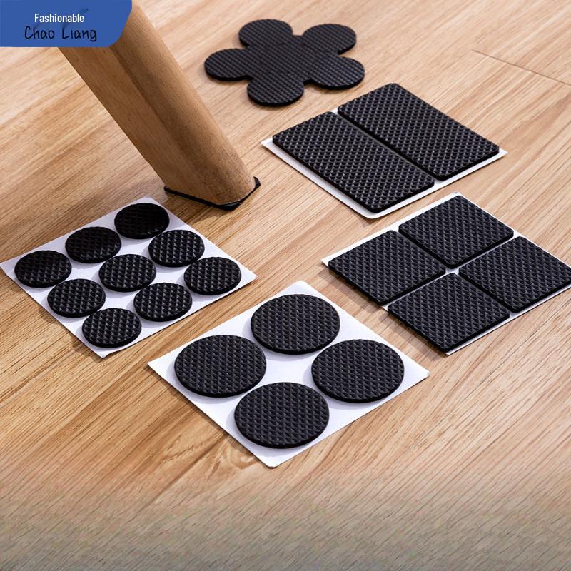 Silent Foot Pads: Anti-Slip, Wear-Resistant Rubber Silicone Covers for Dining Chair and Sofa Legs To Protect Wood Floors