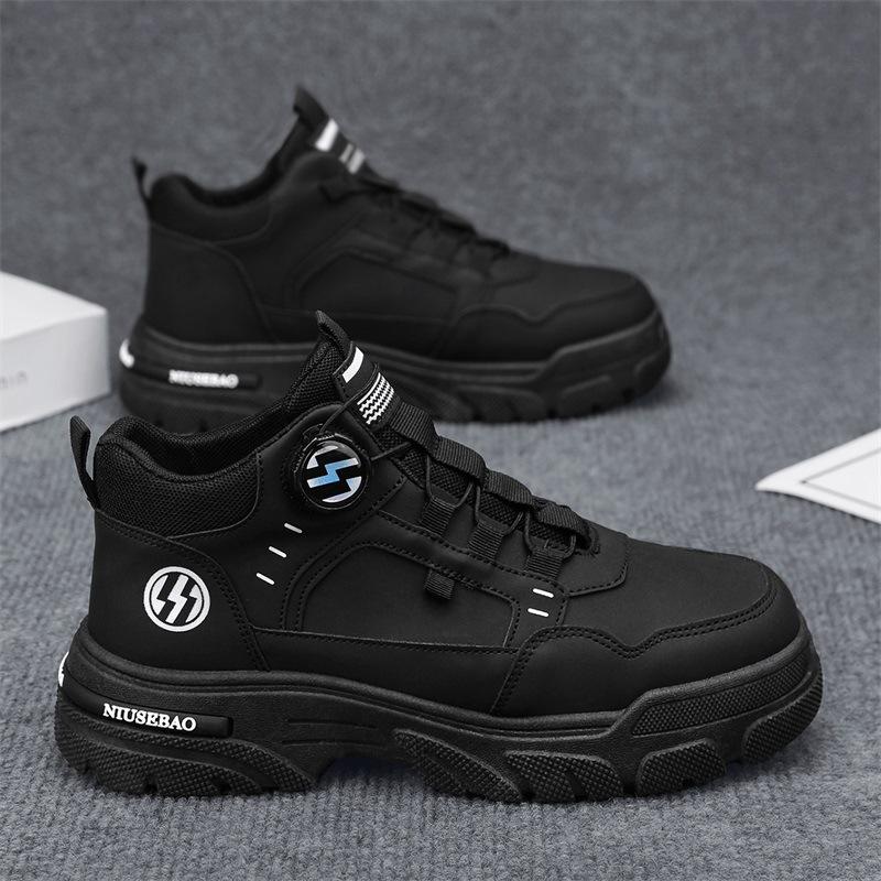 2025 autumn middle help men's shoes trend versatile men's boots outdoor men's shoes one pedal fashion shoes youth casual shoes