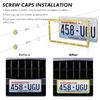 SHARE&CARE Bling License Plate Frame, Crystal License Plate Cover, Car License Plate Holder With Rhinestone Crystal Diamond Screw Set - 1 Pack