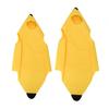 Gelbes Bananenkostüm Kinder Erwachsene Ärmelloser Jumpsuit Bananen-Outfit Weihnachten Halloween Cosplay Ausgefallenes Party-Verkleiden Fruchtkleidung