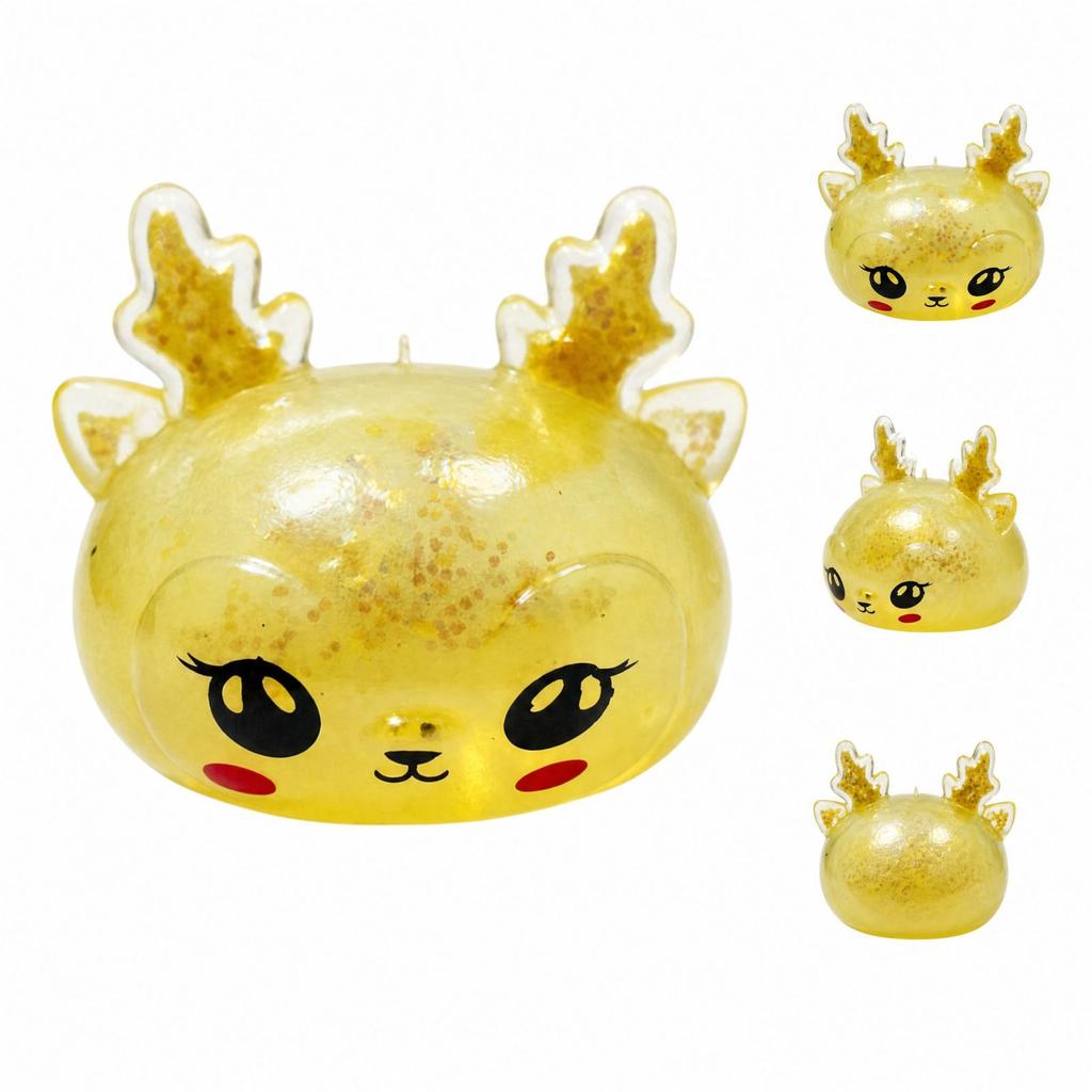 Christmas Toy with Glitter, Slow Rising Toy, Maltose- for Holiday Gifts
