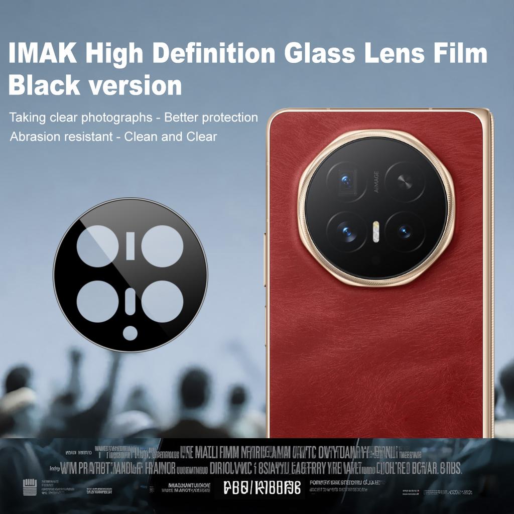 For Honor Magic V6 5G Glass IMAK High Definition Glass Lens Film Self-positioning Version Black Version