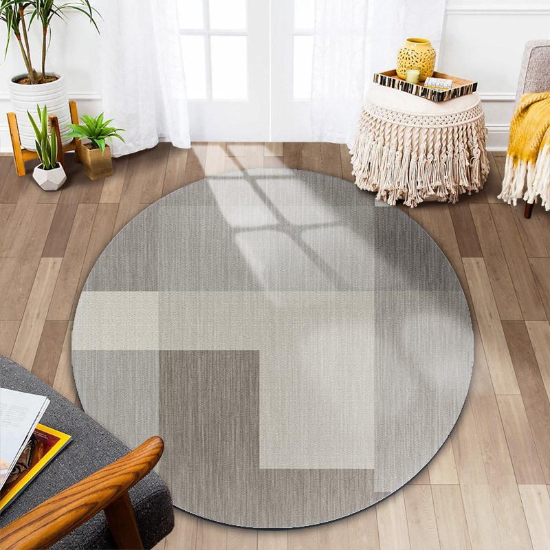 Nordic Round Carpet Table Cushion Carpets for Living Room Bedroom Decor Large Rugs for Bedroom Washable Mat
