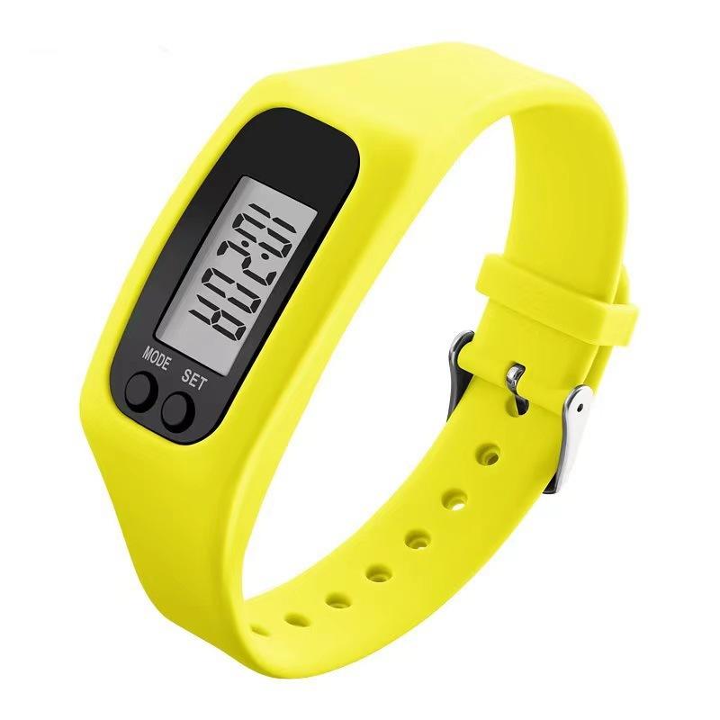 Silicone Electronic Pedometer Wristband Watch Multifunctional Pedometer  Health Sports LED Electronic Watch Bracelet