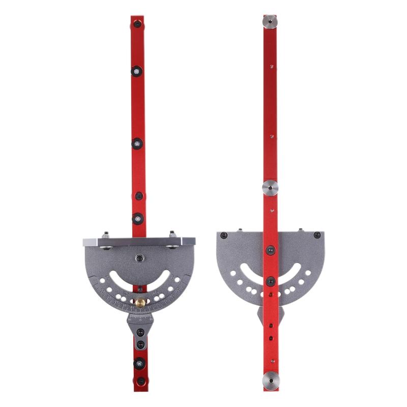 High Abrasion Resistance Table Saw Ruler Carpentry for w/ 400mm Fence and Stop Mitre Gauge Aluminum Alloy Woodworking To